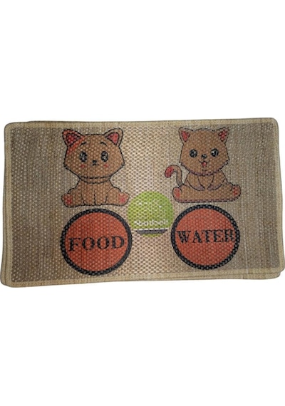 Nanbell Jüt Halı Kedi Tırmalama 70x43 Cm Desenli No:9