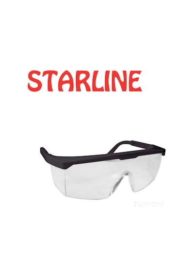 Starline G-004A-C Şeffaf Koruyucu Gözlük (1 Çift)