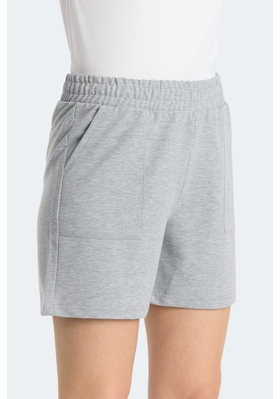 Slazenger Roko I Kadın Cepli Gri Şort Gri