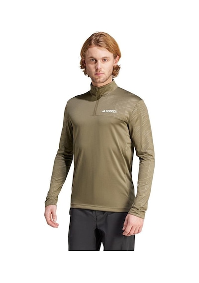 Adidas Mt Half Zi Ls Erkek Sweatshirt Ip4800-yesıl Yeşil