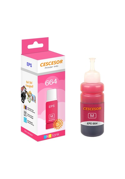 Cescesor Eps - 664 Uyumlu Mürekkep Kırmızı 70 ML