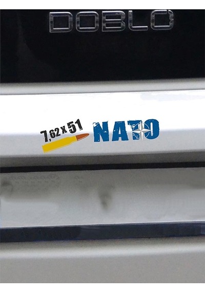 7.62x51 Nato Folyo Etiket - 21 X 6 Cm