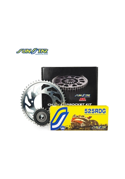 Zincir Dişli Seti Suzukı Sv 650cc Zincir: Sunstar 525rdg Çelik-114 Ön-arka Dişli: Jt 15t-45t 2007-2010 71392888