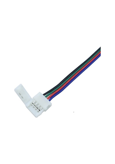 10cm 3çip Rgb Şerit Led Ekleme Aparatı Kablolu 4 Pin Birleştirici