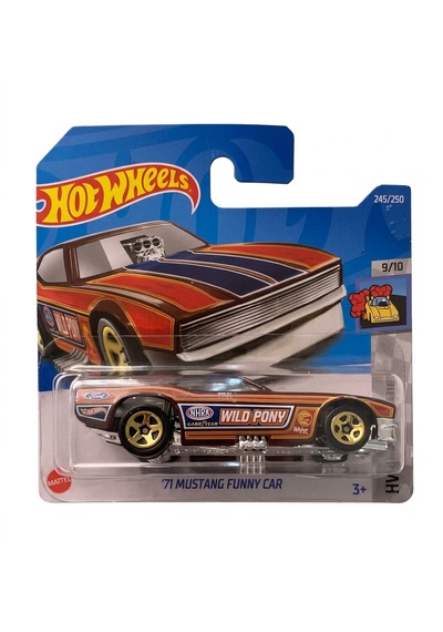 Hot Wheels 71 Mustang Funny Car - Treasure Hunt - Th - 2022 - Hcx95 1/64 Kahverengi