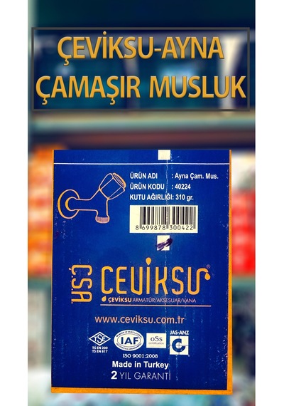 Çevik Su Ayna Model Çamaşır Makinası Musluğu Çamaşır Makinaları Bağlantı Hortumlarına Uyumludur