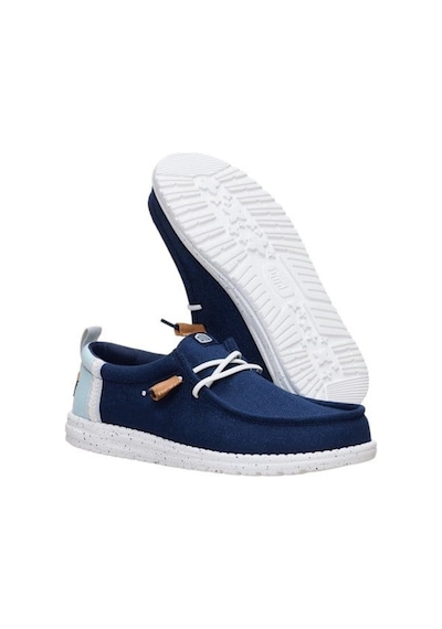 Hey Dude Wally Craft Linen Erkek Günlük Ayakkabı-33142 Lacivert-mavi
