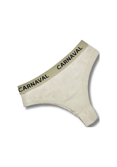 Carnaval Socks Carnaval Krem Renkli Premium Kadın Brazilian Külot Çok Renkli
