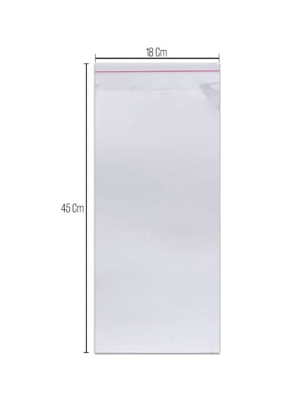 18X45 Bantlı Opp Parlak-Şeffaf Jelatin 100 Adet