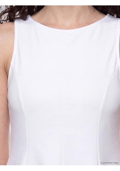Lcwaıkıkı Petite Beyaz Bisiklet Yaka Peplum Bluz