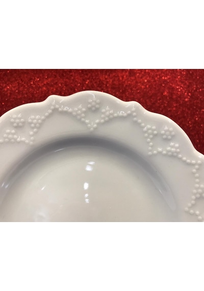 Porland Porselen Queen Beyaz 23 Cm Kayık Tabak 2 Adet