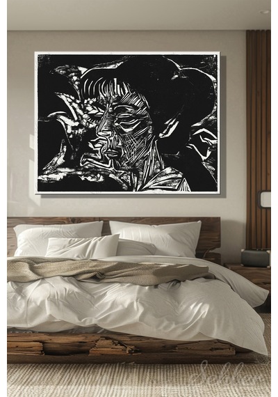 Ernst Ludwig Kirchner İn Yaptığı Fanny Wocke İsimli Eseri Yatay Kanvas Tablo 3725