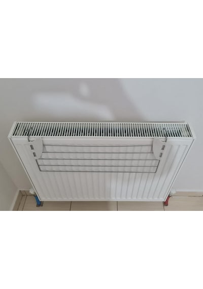 Kurufer Kalorifer Kurutma Askısı 60 CM 5 Telli Beyaz - Mavi