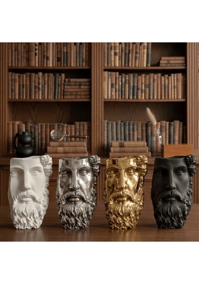 Antik Roma Ve Yunan Sanatından Dekoratif Heykel Beyaz