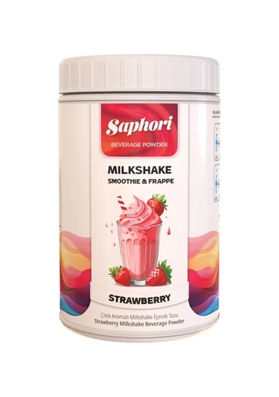 Saphori Çilek Aromalı Milkshake & Smoothie İçecek Tozu 1 Kg 1 KG