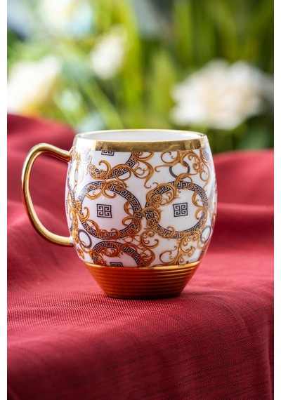 Taitha Porselen Kupa - 200 Ml Beyaz/gold - 656919889 Beyaz/gold