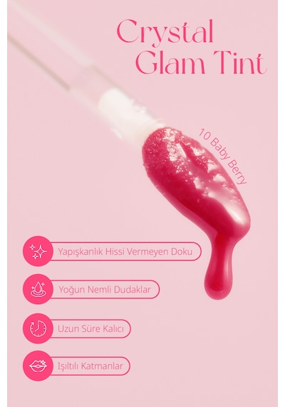 Clio Crystal Glam Tint 10 Baby Berry 10