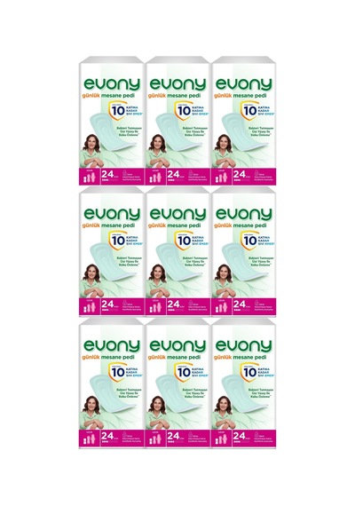 Evony Günlük Mesane Pedi Uzun 216 Adet (9Pk*24)