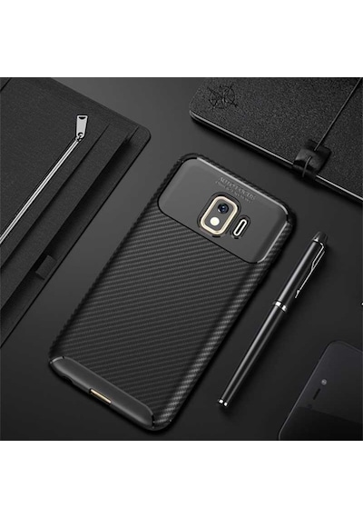 Samsung Uyumlu Galaxy J2 Core Kılıf Karbon Silikon Case