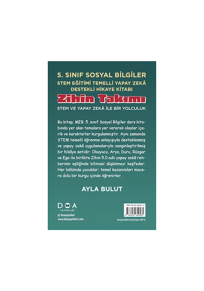 5. Sınıf Sosyal Bilgiler Stem Eğitimi Temelli Yapay Zekâ Destekli