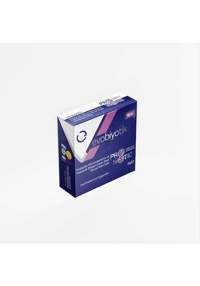 Evo Pharma Evobiyotik Probiyotik Mikroorganizma ve Prebiyotik Takviye Edici Gıda 10 Şase