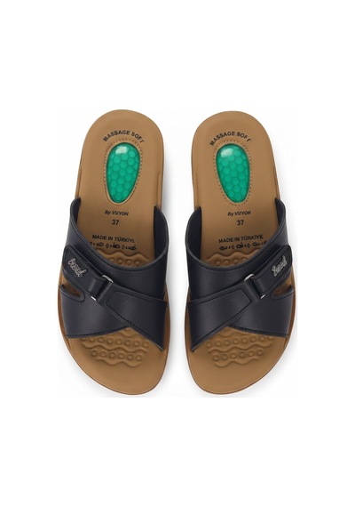Wordex Vizyon 4508 Hafif Yumuşak Tabanlı Comfort Jelli Çapraz Bant Cırtlı Kadın Terlik Siyah Wordex Vizyon 4508 Hafif Yumuşak Tabanlı Comfort Jelli Çapraz Bant Cırtlı Kadın Terlik Siyah