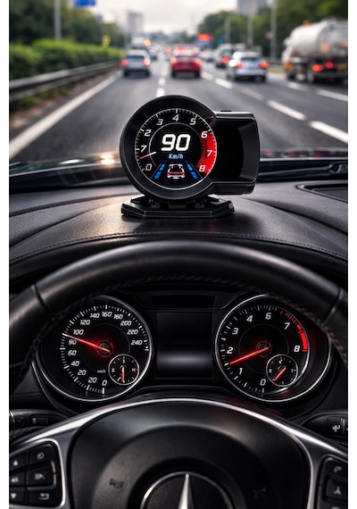 Mega Oto Market Obd Araç Veri Ekranı Head Up Display Obd2 Hud Hız Ve Performans Göstergesi