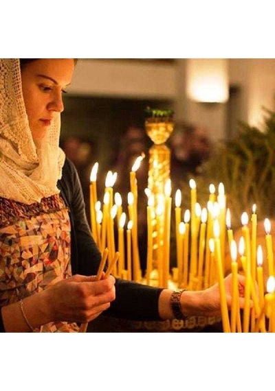 Beyaz Arınma Mumu Church Candles Kilise Mumu 8 Adet Beyaz Uzun Mum 35 Cm Beyaz İnce Mum Beyaz Mum