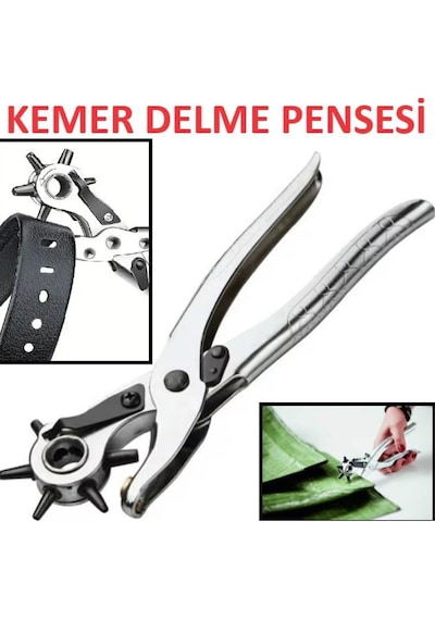 Metal Kemer Delme Pensesi Delici Delik Açma Çıt Çıt Pense Deri Çanta Kıyafet Delik Açıcı Makinası
