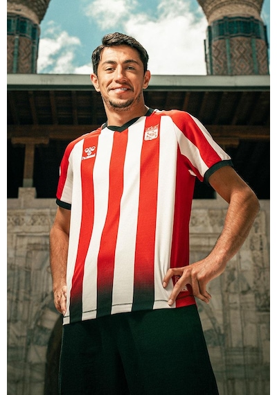 Hummel Sivasspor Efsane Çubuklu Forma 25/26 Kırmızı