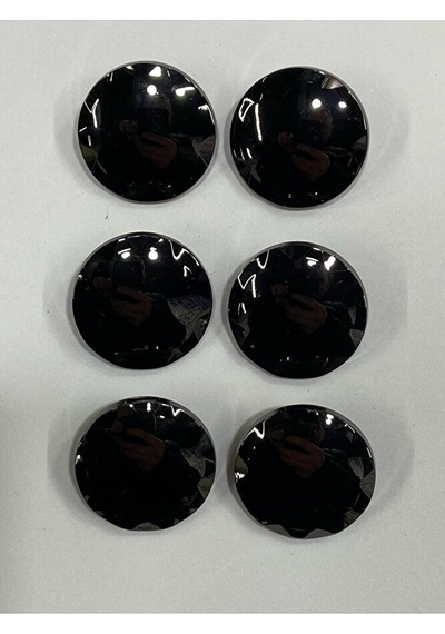 Metal Düğme/trençkot Ceket Boyu/ 6 Lı Set/2,3 Cm/jx015/siyah