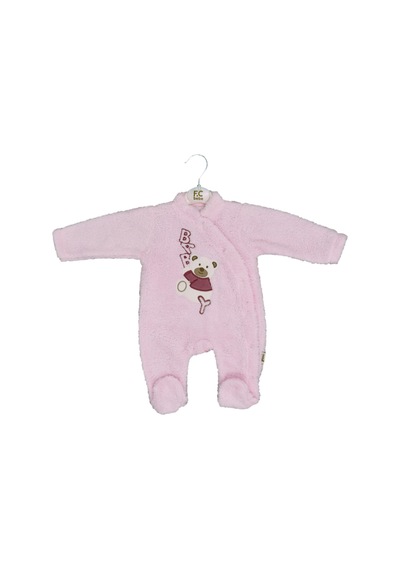 Flexi Peluş Patikli Bebek Tulumu 215196 Pembe