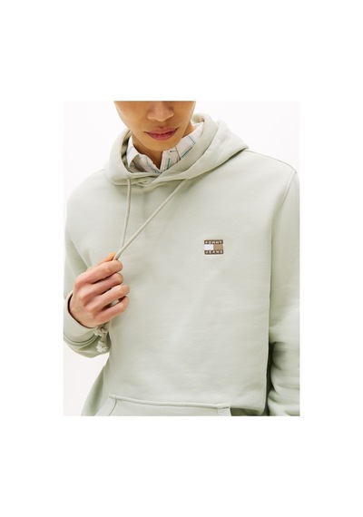 Tommy Hilfiger Tjm Reg Badge Hoodıe Ext Erkek Yeşil Sweatshirt - Dm0dm20258 Yeşil
