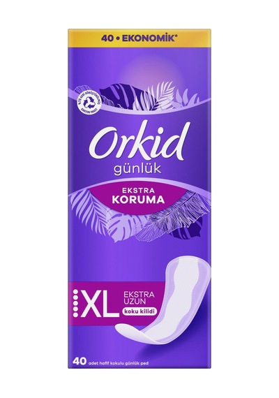 Orkid Günlük Ped Extra Uzun 40'lı - 8 Adet Tarı