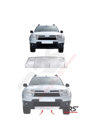 Dacia Duster Uyumlu 2010-2017 Abs Ön Difüzör Gri