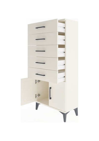 Arges Dolap 5 Raflı 2 Kapaklı 60x30x134 Aytaşı-aytaşı Aytaşı