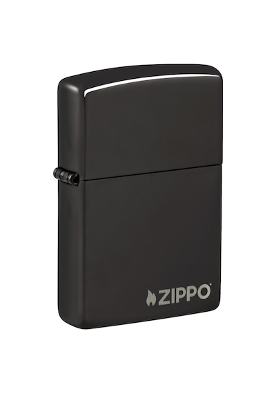 Zippo Çakmak Logolu Ebony Parlak Siyah 24756zl