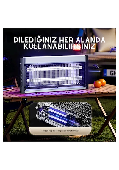 20w Elektrikli Uv Lamba Sinek Kovucu Sessiz İç Ve Dış Mekan Kullanımına Uygun 10w+10w Auhma