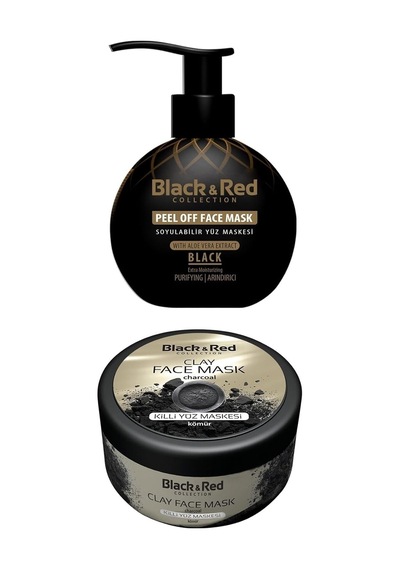 Red Black Red Soyulabilir Siyah Yüz Maskesi Arındırıcı 250 Ml - Killi Yüz Maskesi Kömür Özlü 400gr