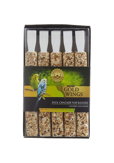 Gold Wings Premium Ballı-meyveli Muhabbet Kuşu Krakeri, 10'lu Kutu