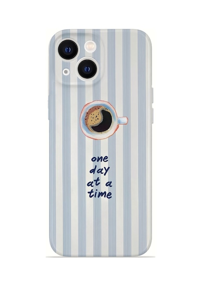 Apple iPhone Uyumlu 15 Vorian İnce Kamera Korumalı Mika Kılıf One Day Coffee One Day Coffee Mika