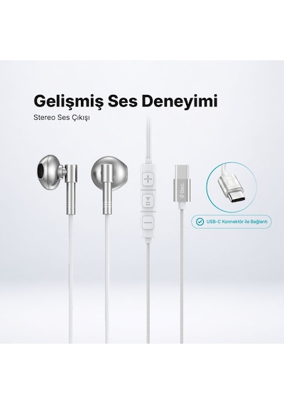Rio Fit Style Usb-c Stereo Mikrofonlu Kulakiçi Kablolu Kulaklık Diğer
