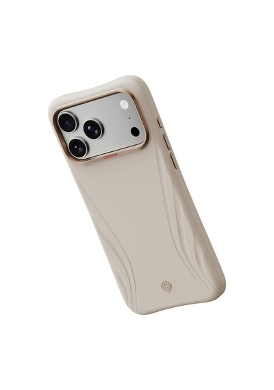 Apple Uyumlu iPhone 18 Pro Max Uyumlu Kılıf M-safe Özellikli Çizgili Logolu Udemos Freedom Serisi Kapak Beyaz