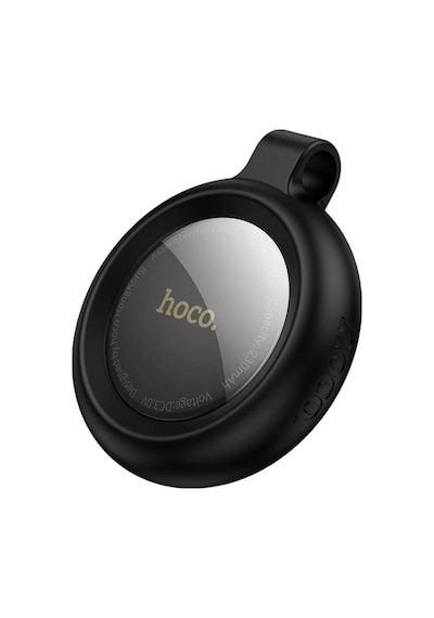 Hoco. E100 Graceful Intelligent Find My Özellikli Anti-lost Apple Uyumlu AirTag Takip Cihazı - Siyah Beyaz - Siyah