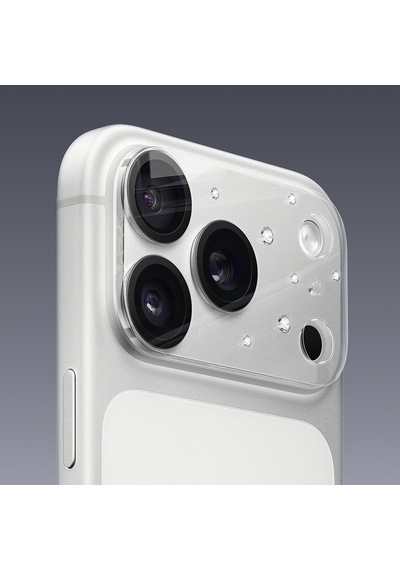 Apple Uyumlu   iPhone 17 Pro Pynana Diamond Sky Serisi Taşlı Kamera Lens Koruyucu Şeffaf
