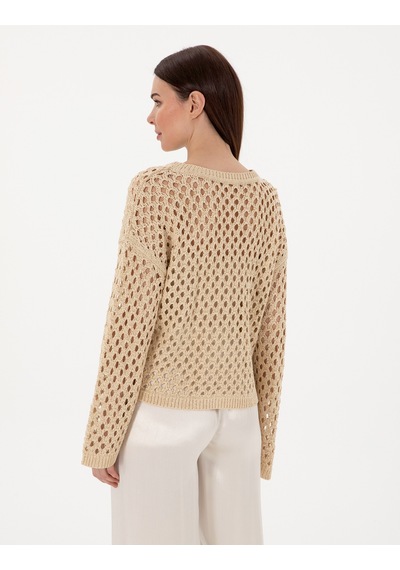 Pierre Cardin Kadın Bej Kazak /triko 50301176-vr011 Bej