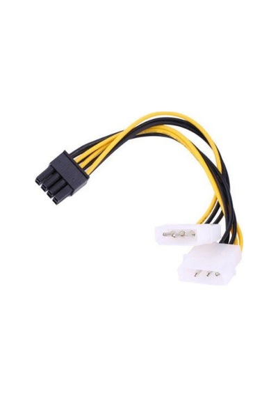 30 cm 8 pin 2x molex pci express güç kablo 30 cm 8 pin 2x erkek molex pci exp gpu kablo
