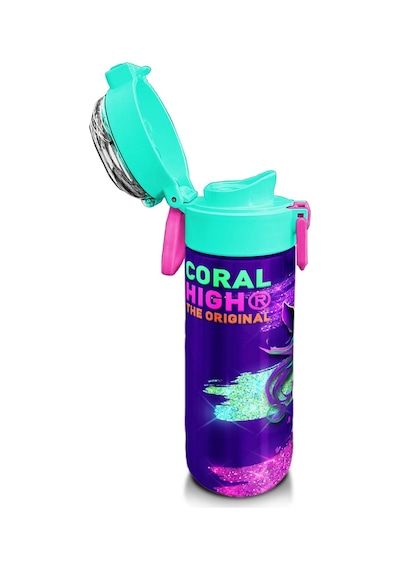 Coral High Kids Pembe Su Yeşili Unicorn Desenli Pipetli Ve Direkt İçim Çelik Termos 500 Ml 31959 Su Yeşili