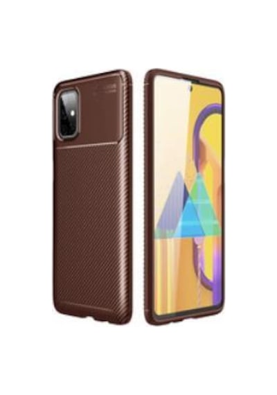 Samsung Galaxy Uyumlu M51 Kilif Elde Kaymayan Karbon Tasarim Silikon 459807079