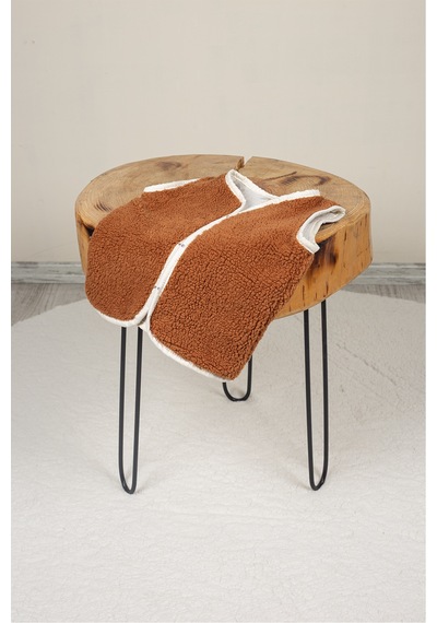 Luckka Heritage Puffy Astarlı Peluş Bebek Çocuk Yelek - Wellsoft Yelek - Ztpufyelek Kahverengi